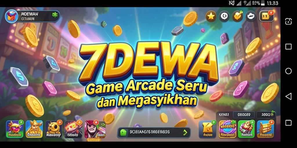 Tampilan gameplay seru dari 7DEWA yang menantang.