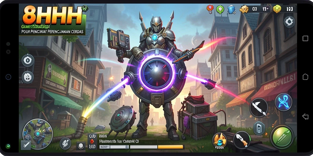 Tampilan gameplay menarik dari 8HHH yang penuh strategi.