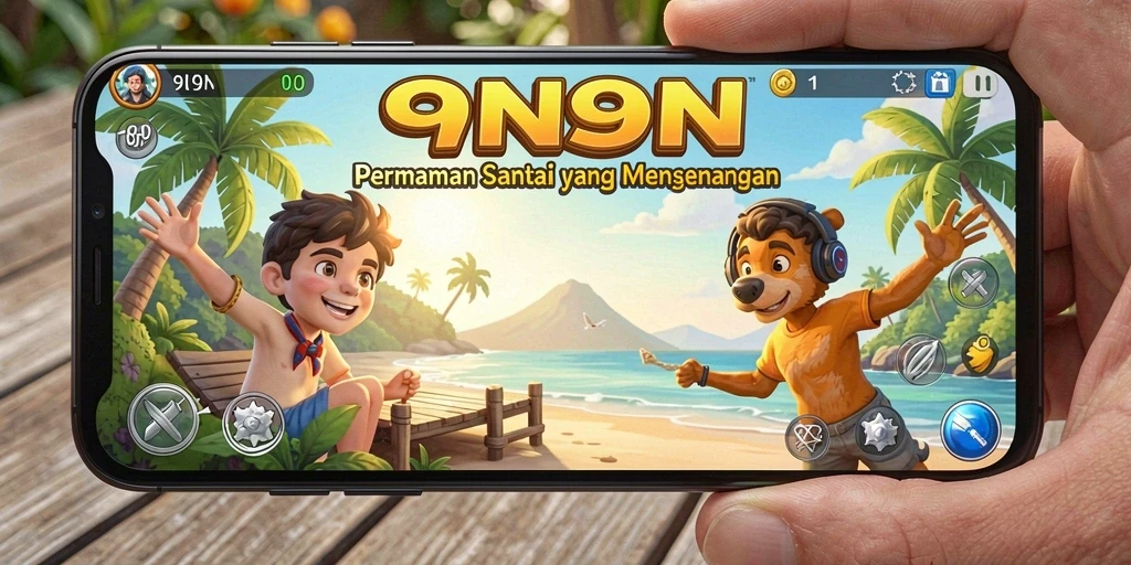 Gameplay santai dan penuh warna di 9N9N.