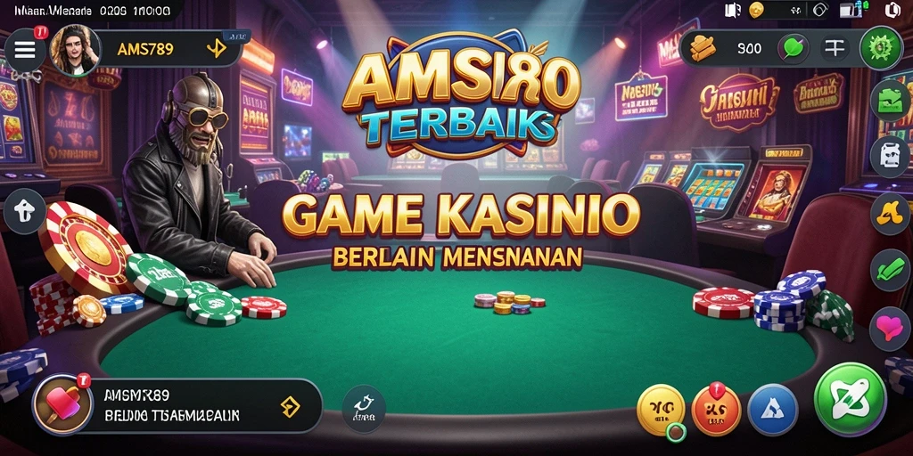 Gambar menunjukkan gameplay mendebarkan dari AMS789 di kasino.