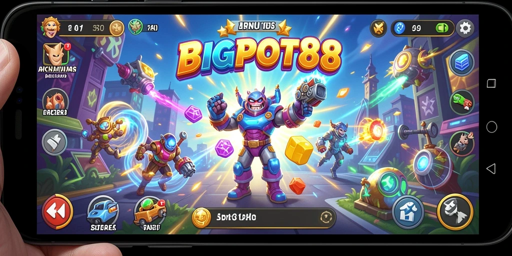 Tampilan gameplay seru dan menantang di BIGPOT88.
