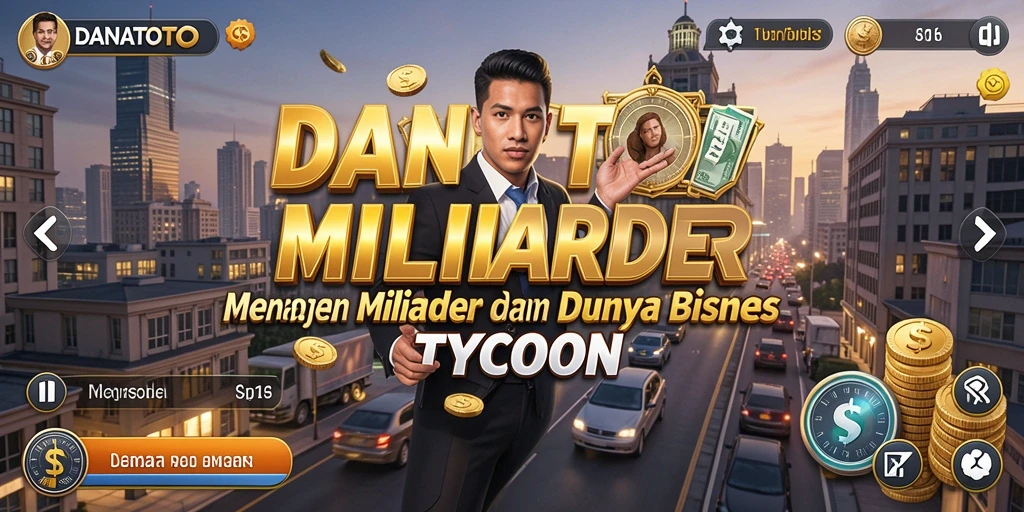 Screenshot gameplay <strong>DANATOTO</strong> menampilkan keseruan pengelolaan bisnis.