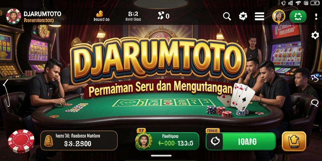 Screenshot DJARUMTOTO menampilkan gameplay Kasino yang seru dan interaktif.