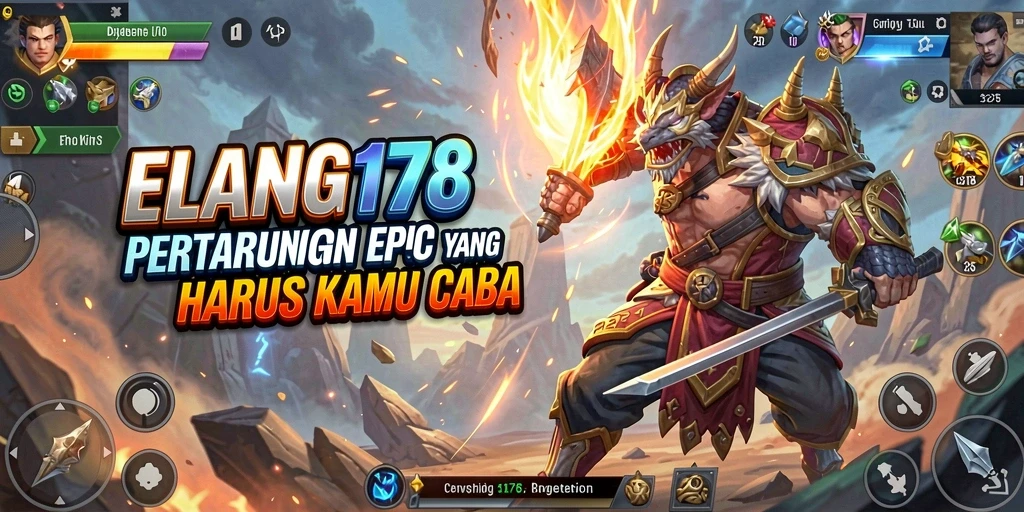 Tampilan aksi seru dari pertarungan di ELANG178.