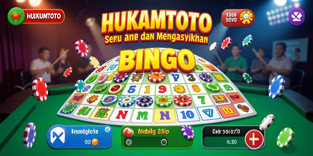 Screenshot utama gameplay HUKUMTOTO menampilkan keseruan permainan Bingo.
