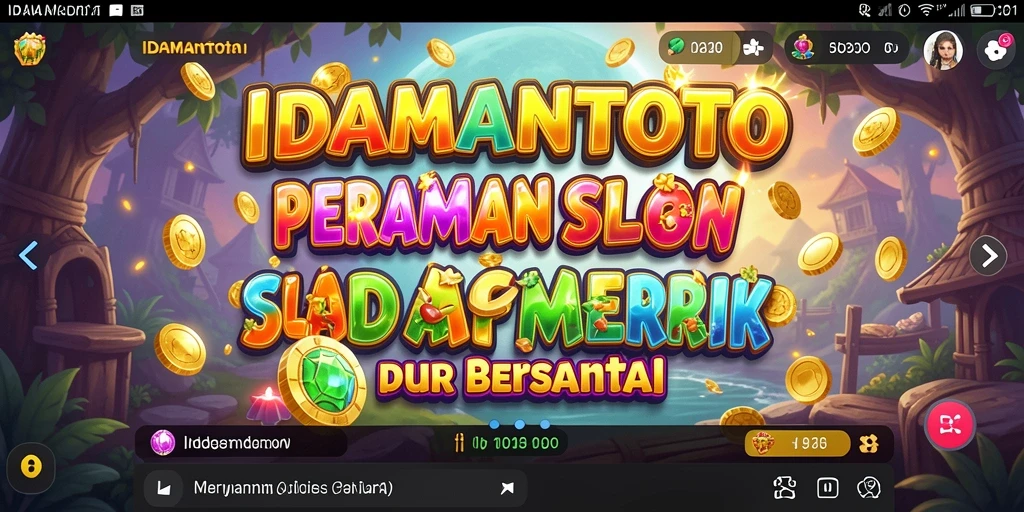 Tampilan gameplay menarik dari IDAMANTOTO yang penuh warna.