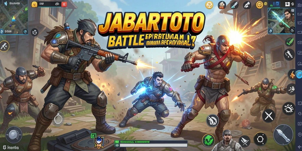 Tampilan gameplay seru JABARTOTO di arena Battle Royale.