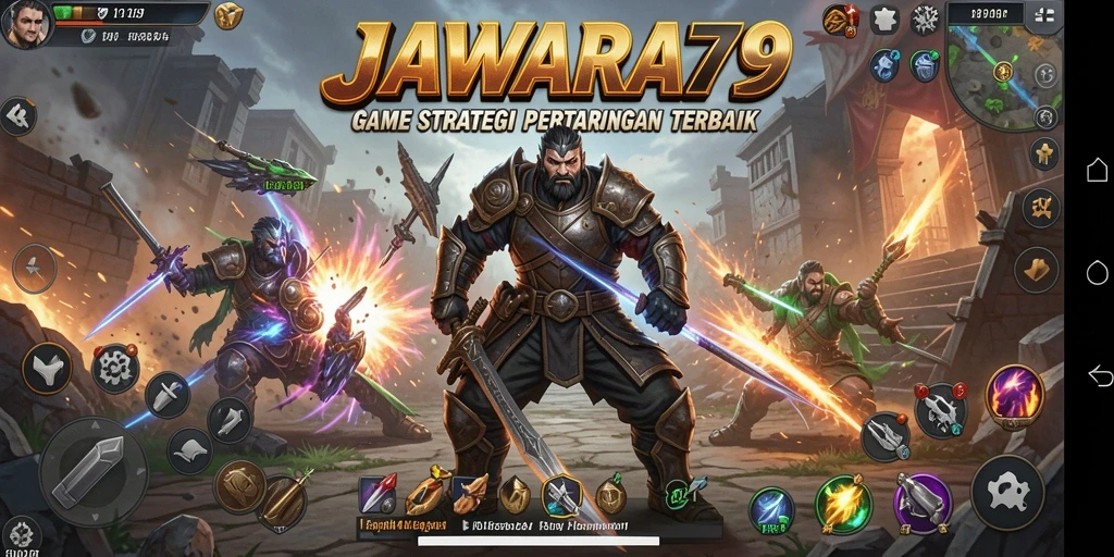 Tampilan gameplay menarik di JAWARA79 dengan berbagai strategi dan unit.