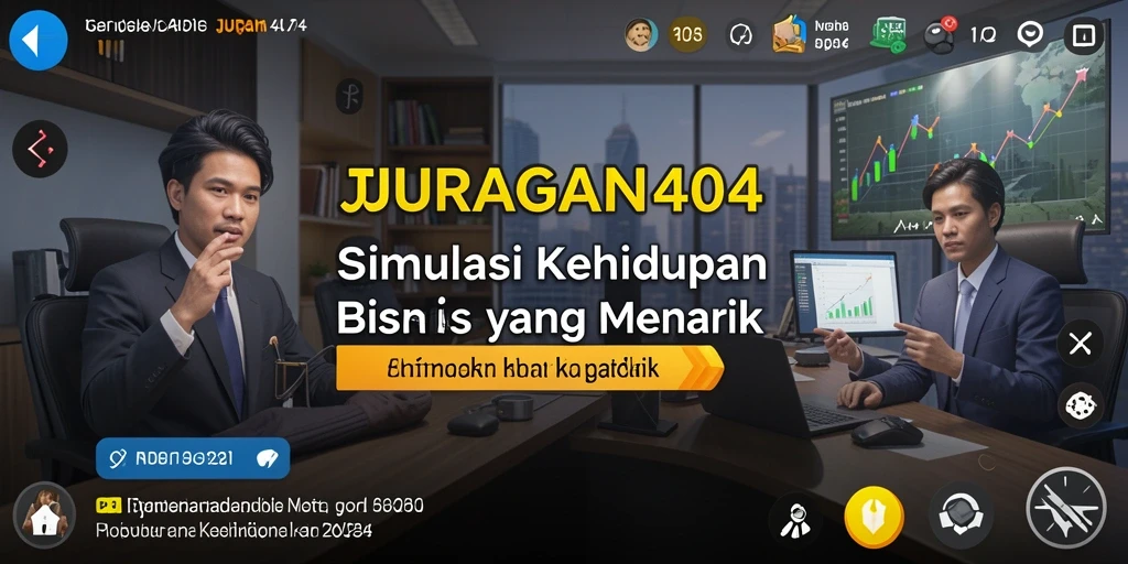 Tampilan gameplay menarik dari JURAGAN404 yang penuh tantangan bersaing.