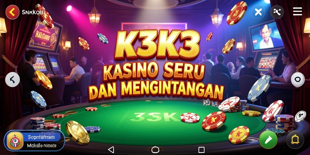 Tampilan menarik dari permainan kasino K3K3 dengan gameplay yang seru.