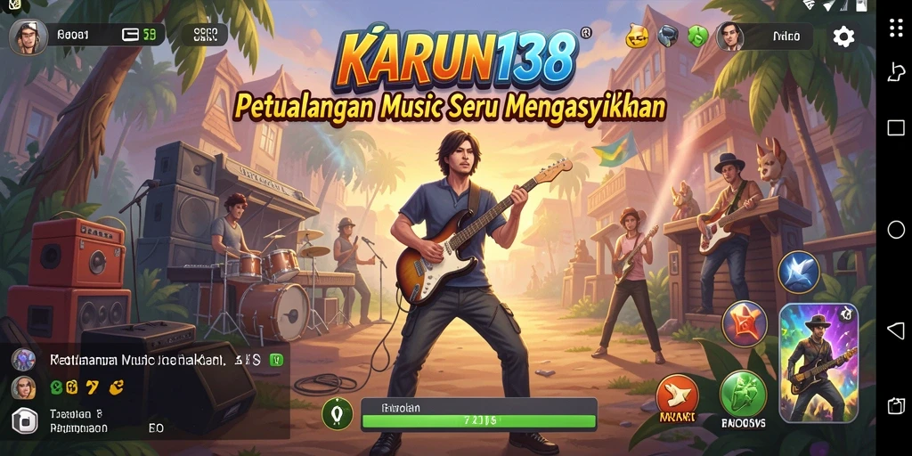 Tampilan gameplay musik yang interaktif dan menarik.
