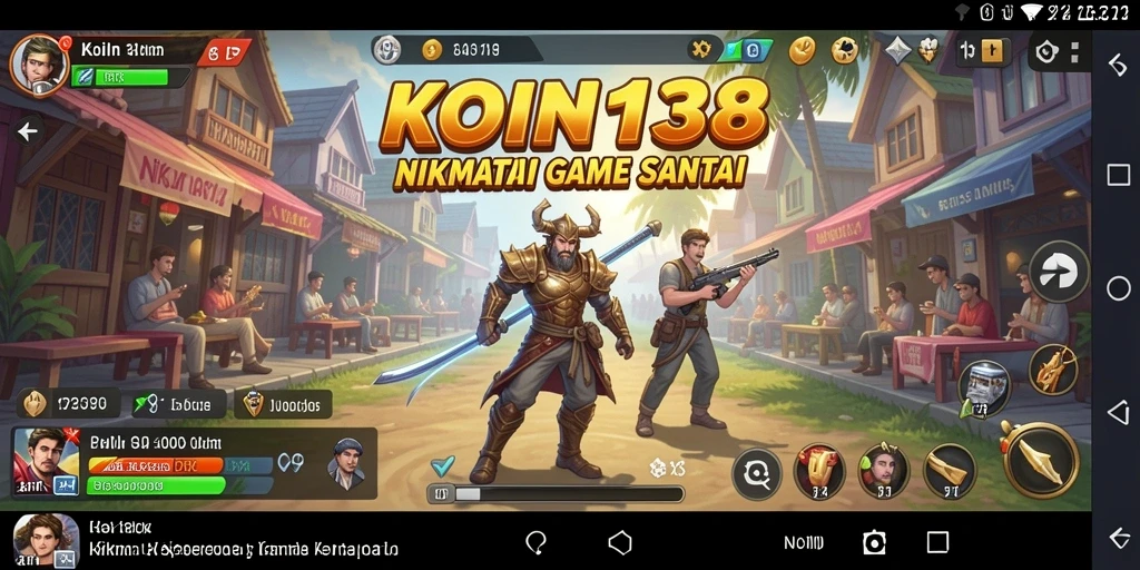 Tampilan gameplay KOIN138 yang ceria dan mengasyikkan.