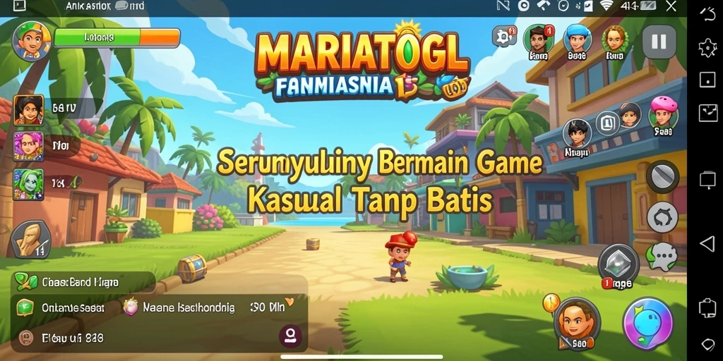 Tampilan gameplay MARIATOGL yang menarik dan ceria.