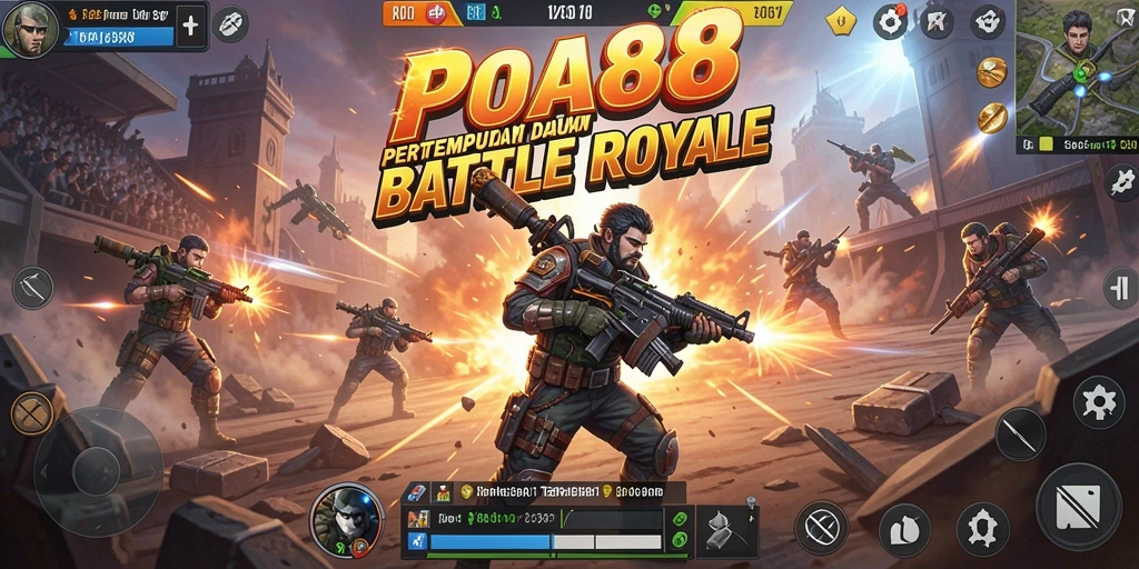 Gameplay seru dan menegangkan di POA88 Battle Royale.