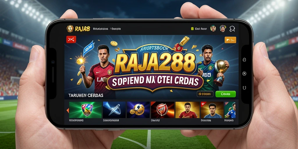 Screeshot gameplay RAJA288 menunjukkan antarmuka Sportsbook yang interaktif.