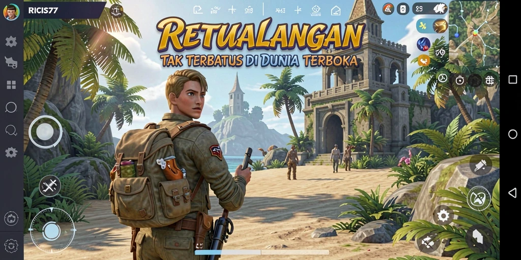 Tampilan menarik dari gameplay RICIS77 yang menampilkan eksplorasi dunia terbuka.