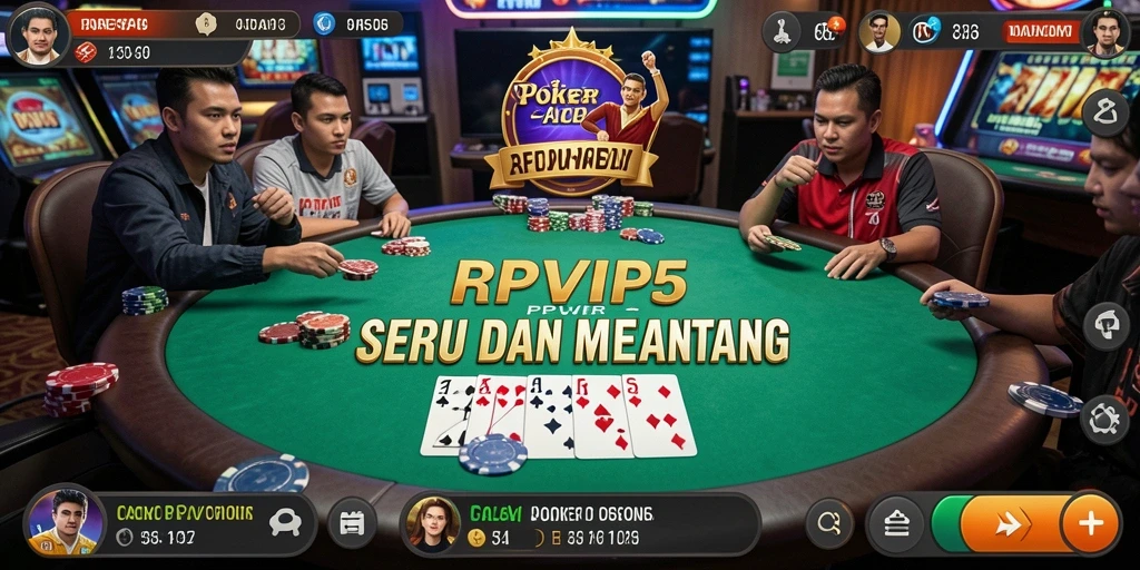 Gameplay menarik dalam RPVIP5 menampilkan poker seru.
