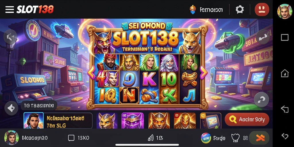 Tampilan gameplay SLOT138 dengan grafis menarik dan fitur slot interaktif.