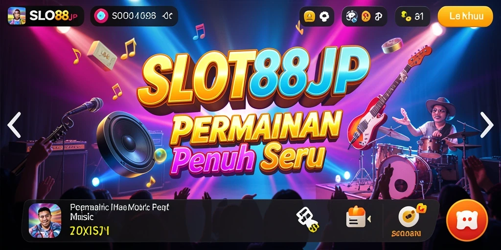 Screenshot SLOT88JP menunjukkan gameplay seru dengan lagu-lagu favorit.