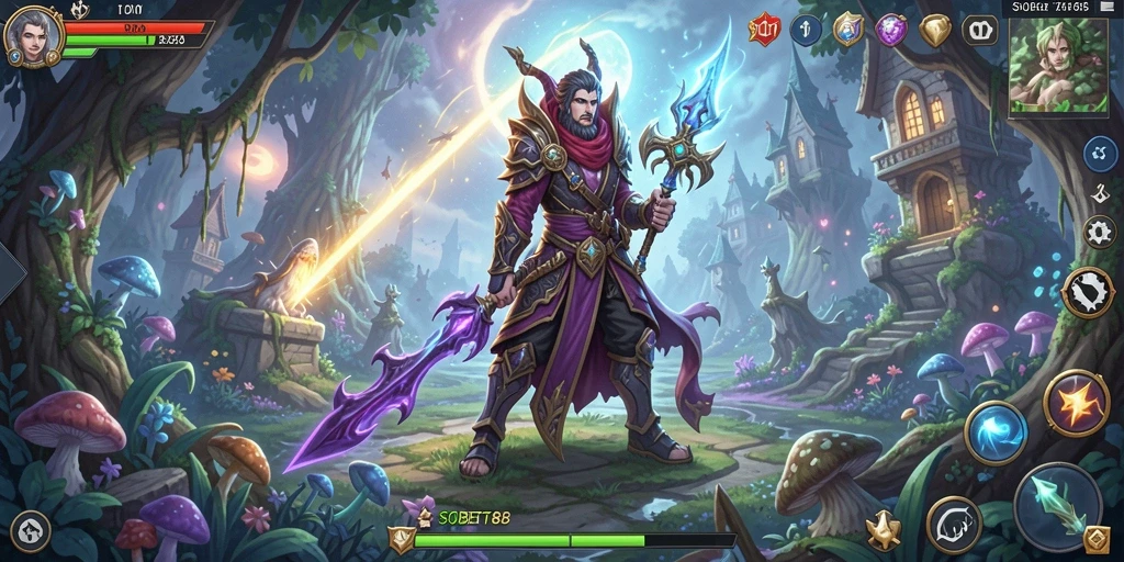 Tampilan gameplay RPG yang menakjubkan di SOBET88.