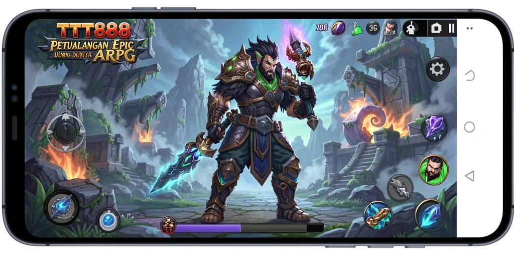 Gameplay mendebarkan TTT888 dengan aksi ARPG yang seru.