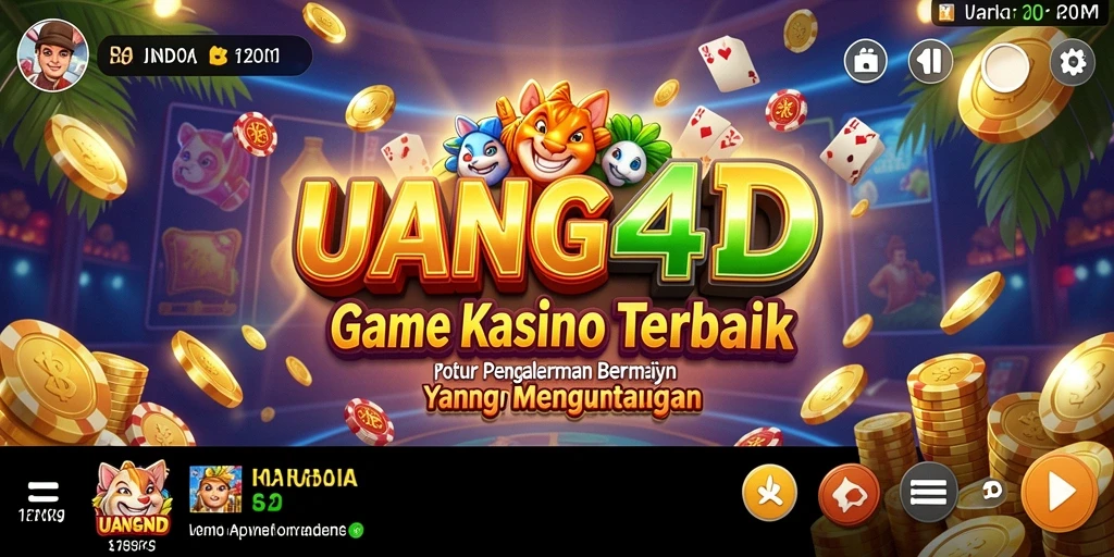 Tampilan menarik permainan Kasino di UANG4D.