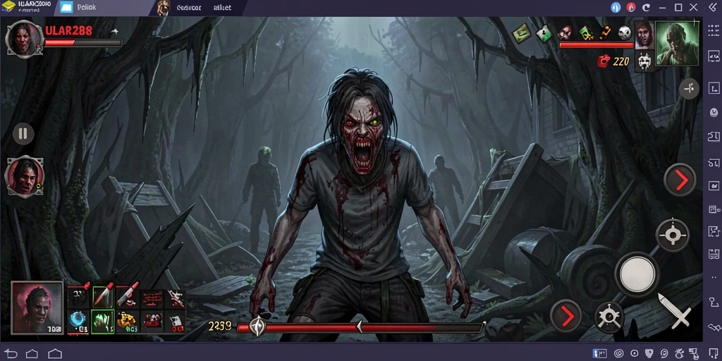 Gameplay ULAR288 yang menegangkan dengan atmosfer Horror.