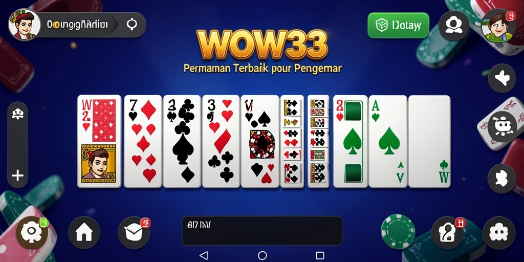 Tangkapan layar WOW33 menampilkan aksi seru dalam permainan Domino.
